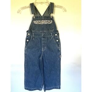 Vtg 90s Y2K Jordache Denim Overalls M 3T Zebra Print Trim Grunge Carpenter Jeans
